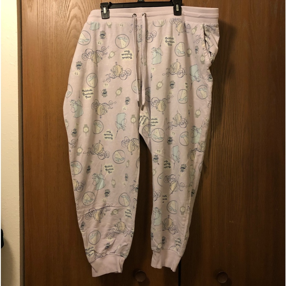 Disney sz3X lavender drawstring waist Cinderella joggers.